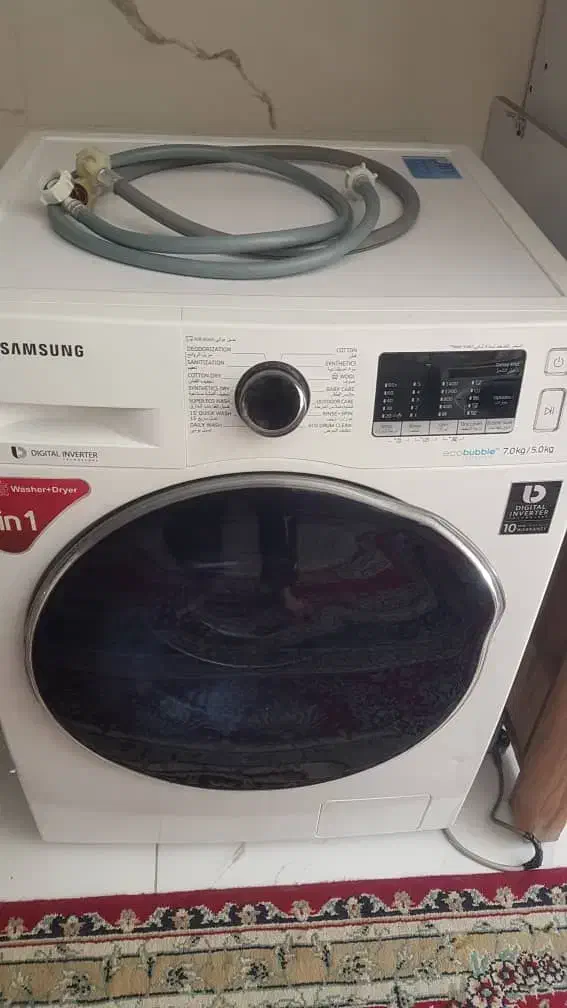 لباسشویی سامسونگ|ماشین لباسشویی و خشک‌کن لباس|صدرا-فارس, فاز ۱|دیوار