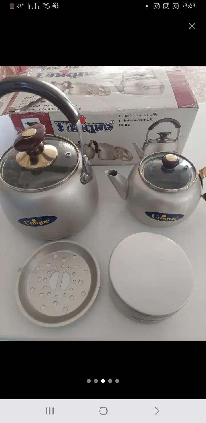 معاوضه کتری قوری نو|قوری، کتری، قهوهساز دستی|قم, باجک یک|دیوار