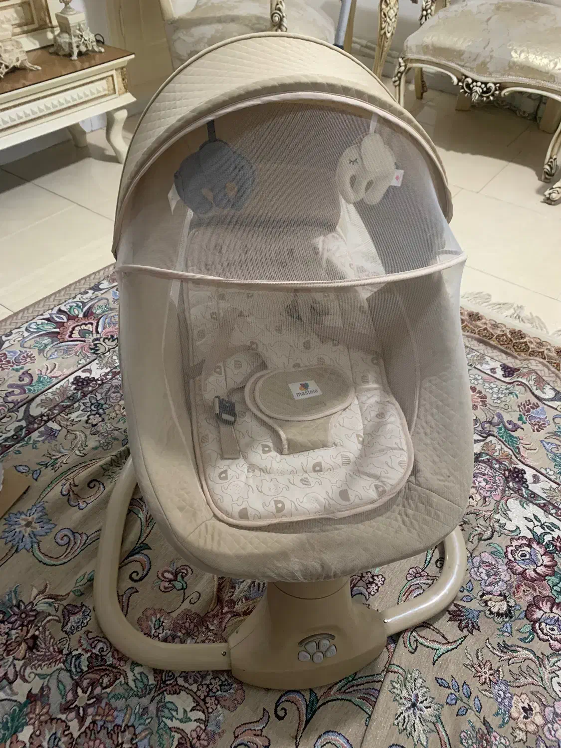گهواره برقی ماستلا اصلی استفاده نشده مناسب سیسمونی|تخت و صندلی بچه|تهران, فدک|دیوار
