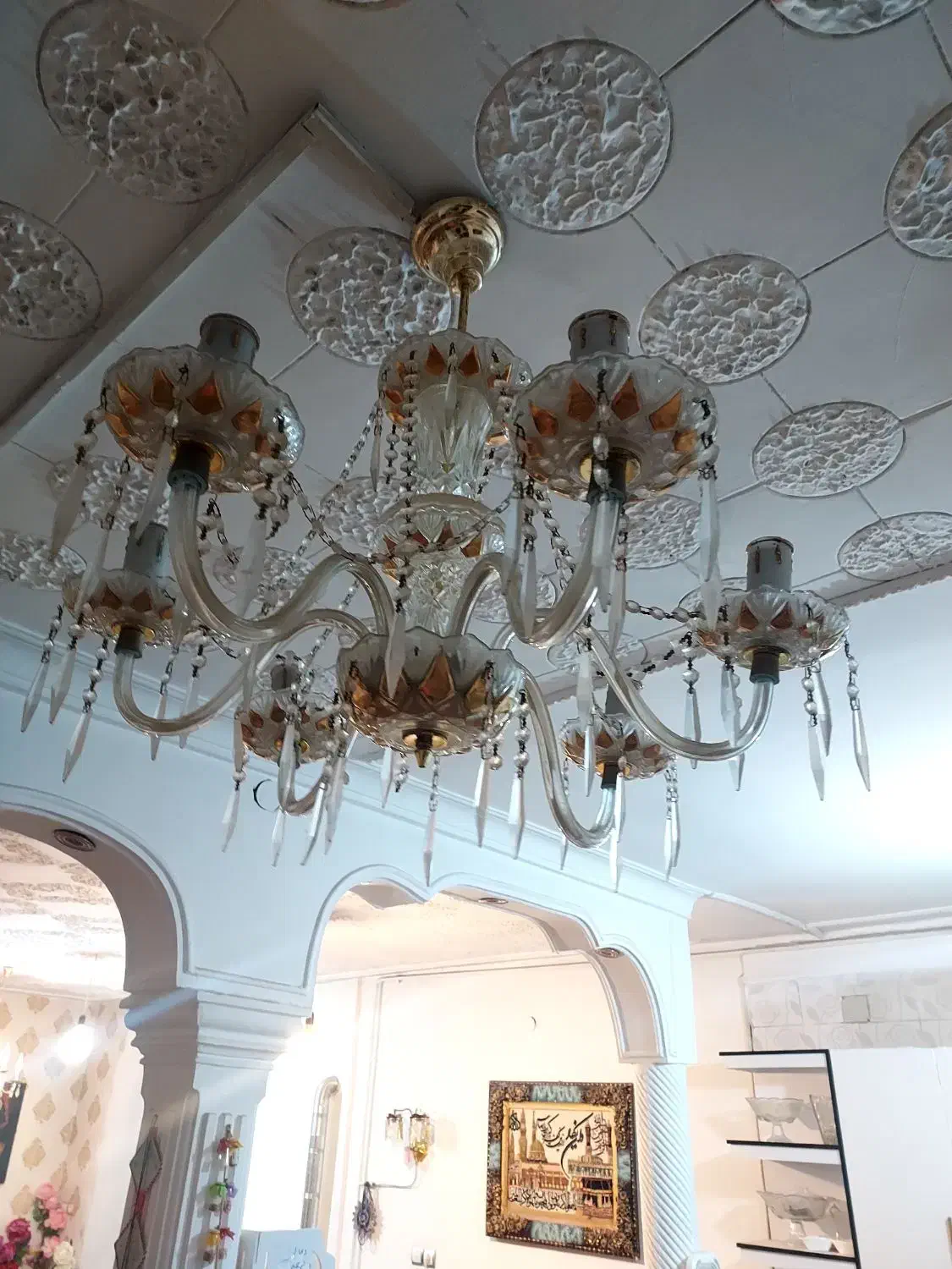 لوستر|لوستر و چراغ آویز|بروجرد, |دیوار