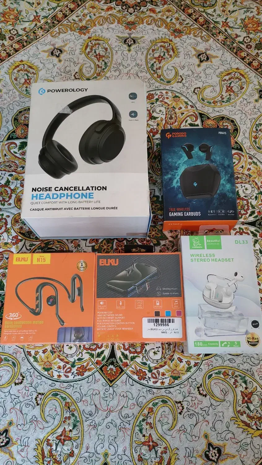 ایرپاد ، ایرفون و هدفون نو آکبند زیر قیمت عمده|لوازم جانبی موبایل و تبلت|قائمشهر, |دیوار