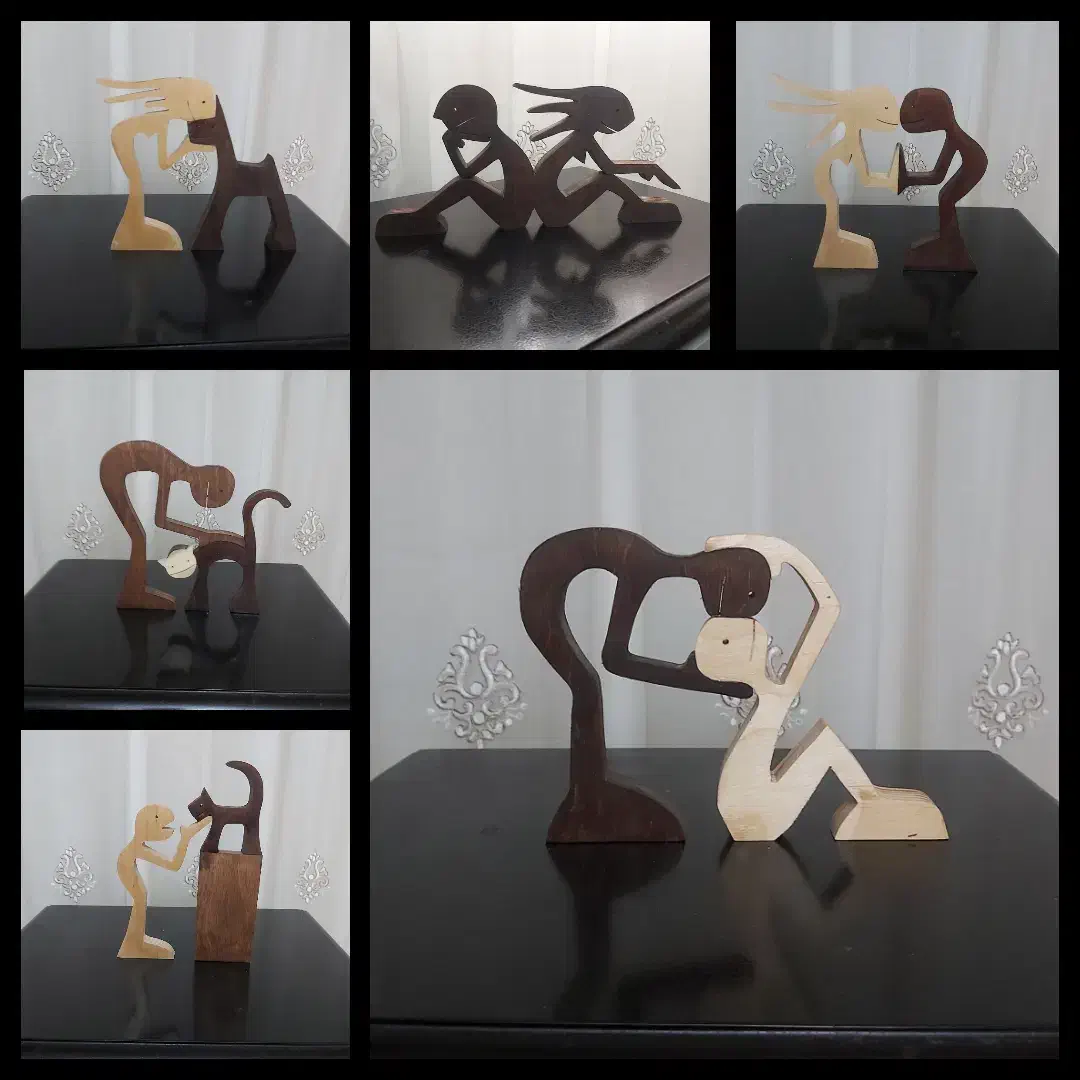 دکوری چوبی مینیمال|مجسمه، تندیس، ماکت|کیش, |دیوار