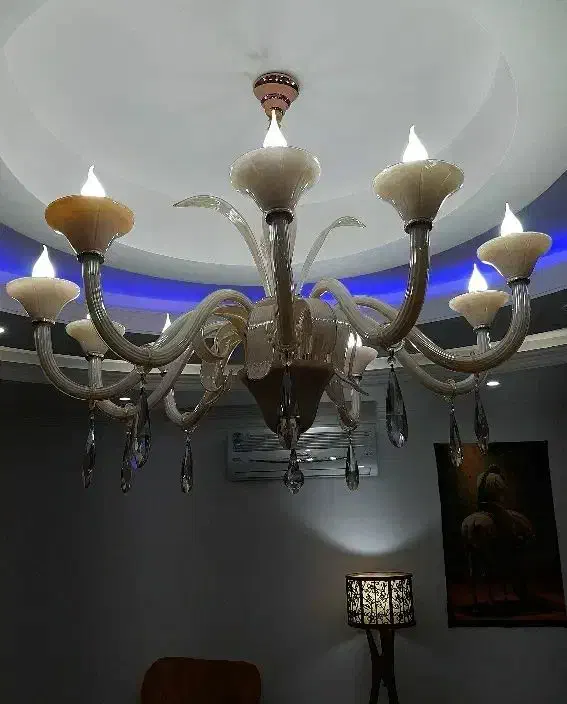 لوستر تمام کریستال فروشی|لوستر و چراغ آویز|اشتهارد, |دیوار