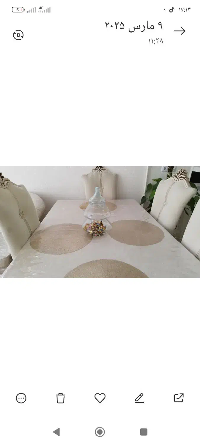 میز ناهار خوری|میز و صندلی غذاخوری|شاهینشهر, عطار|دیوار