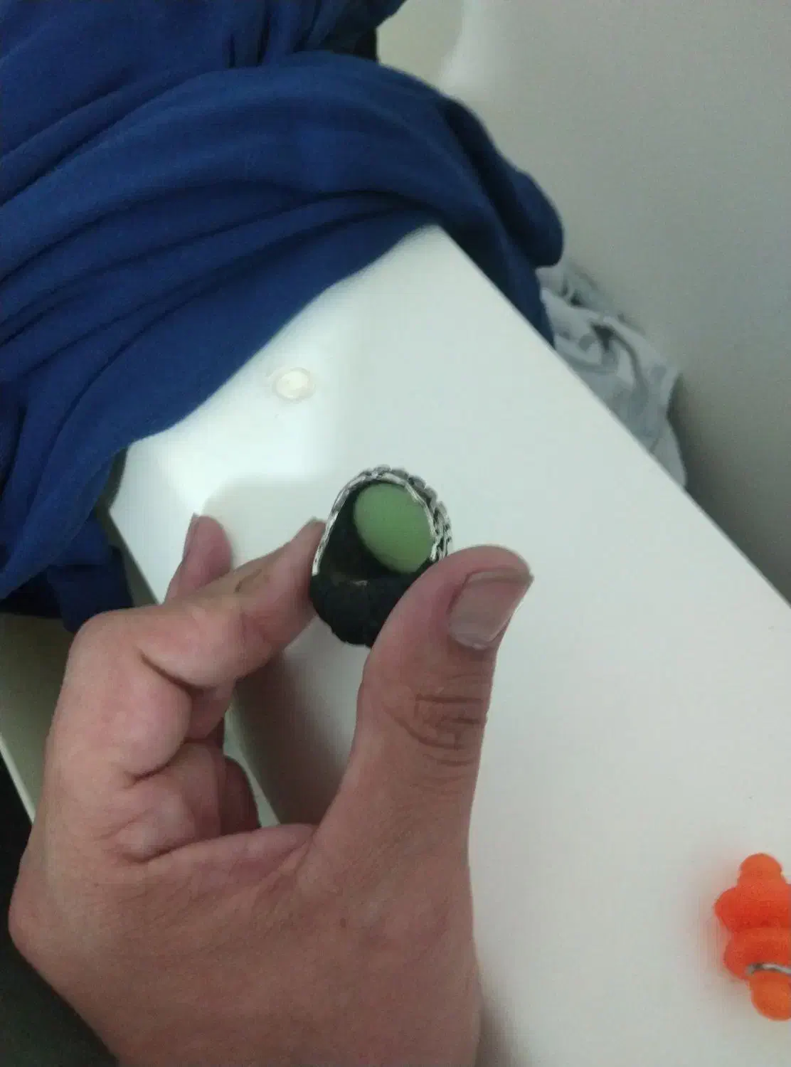 انگشتر نقره با نگین شب نما و زیبا|زیورآلات و اکسسوری|سرپل ذهاب, |دیوار