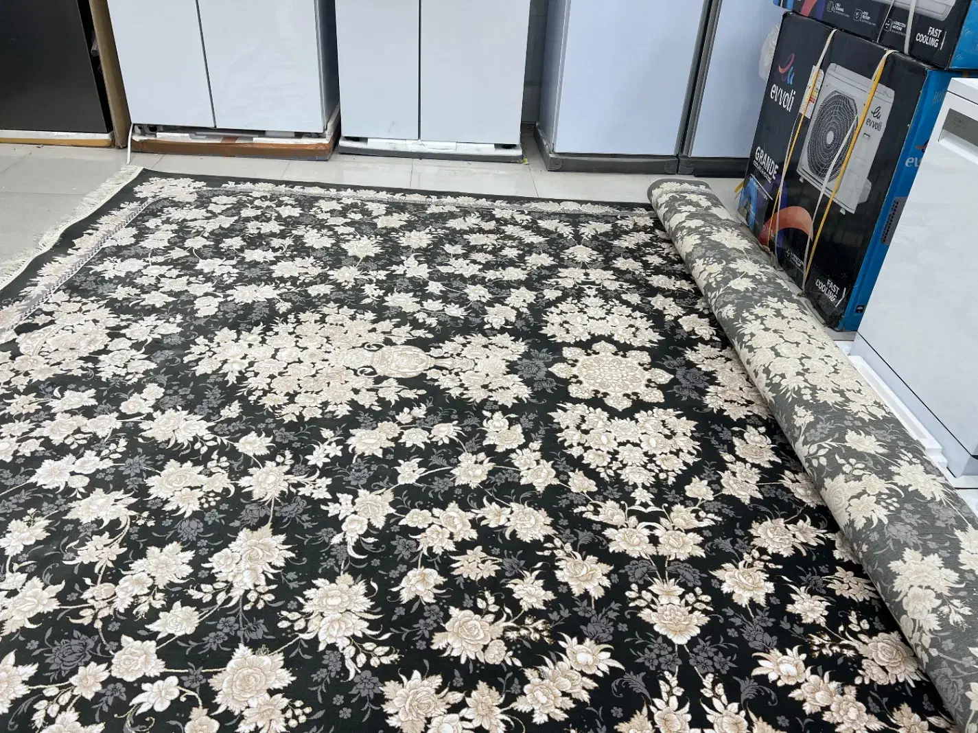 یک جفت فرش هفتصد شانه صددرصد اکرلیک اکبند ۱۲ متر|فرش|قم, علی آباد|دیوار