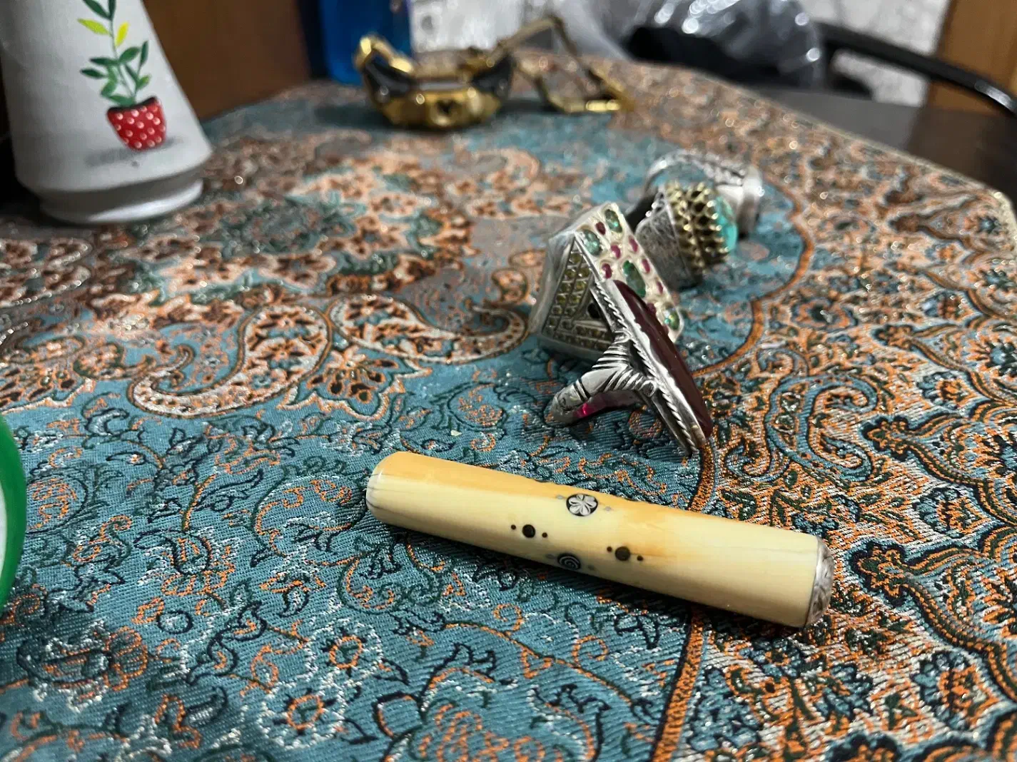 انگشتر دست ساز استاد کار کم یاب|کلکسیون اشیاء عتیقه|اردبیل, |دیوار