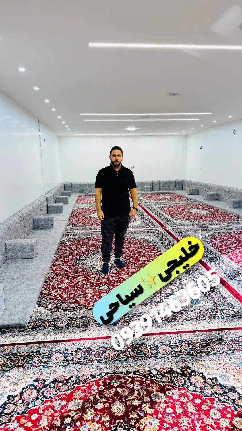 خلیجی مبل زمینی کد۴۴۶اهواز|مبلمان خانگی و میز عسلی|اهواز, کمپلو جنوبی|دیوار