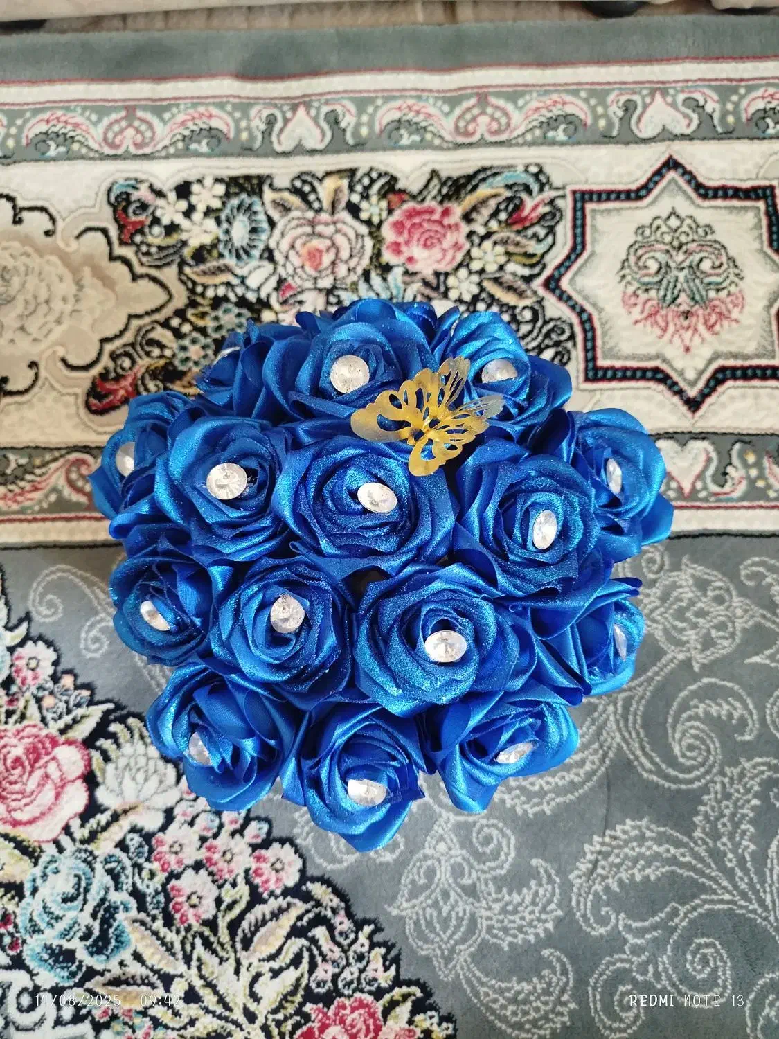 باکس گل روبانی شاین دار|گل مصنوعی|همدان, |دیوار