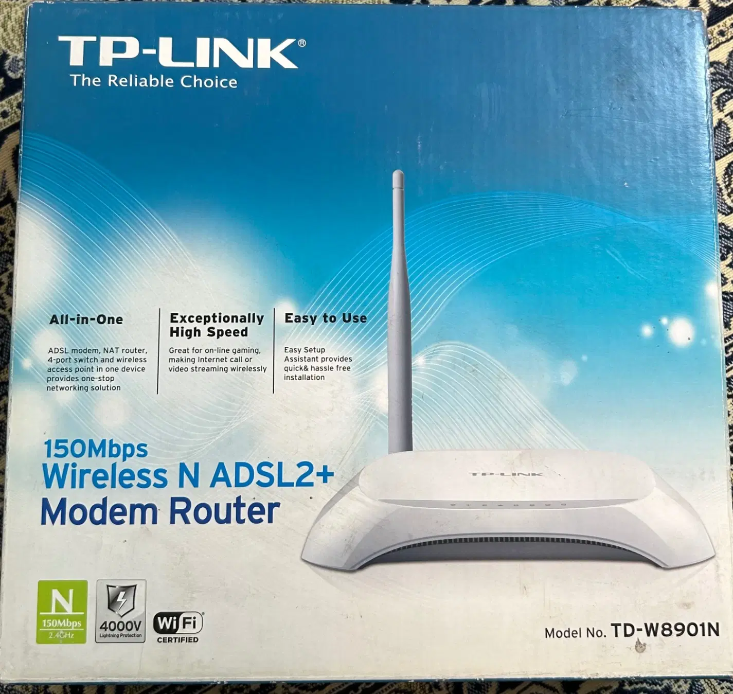 مودم TP-Link TD-W8901N کامل با جعبه و لوازم|مودم و تجهیزات شبکه|تهران, یافت آباد جنوبی|دیوار