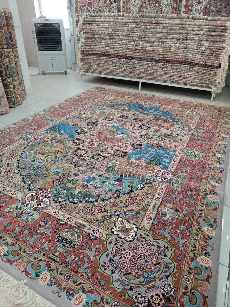 جفت ۱۲ متری فرش دستباف کاشمر|فرش|کاشمر, |دیوار