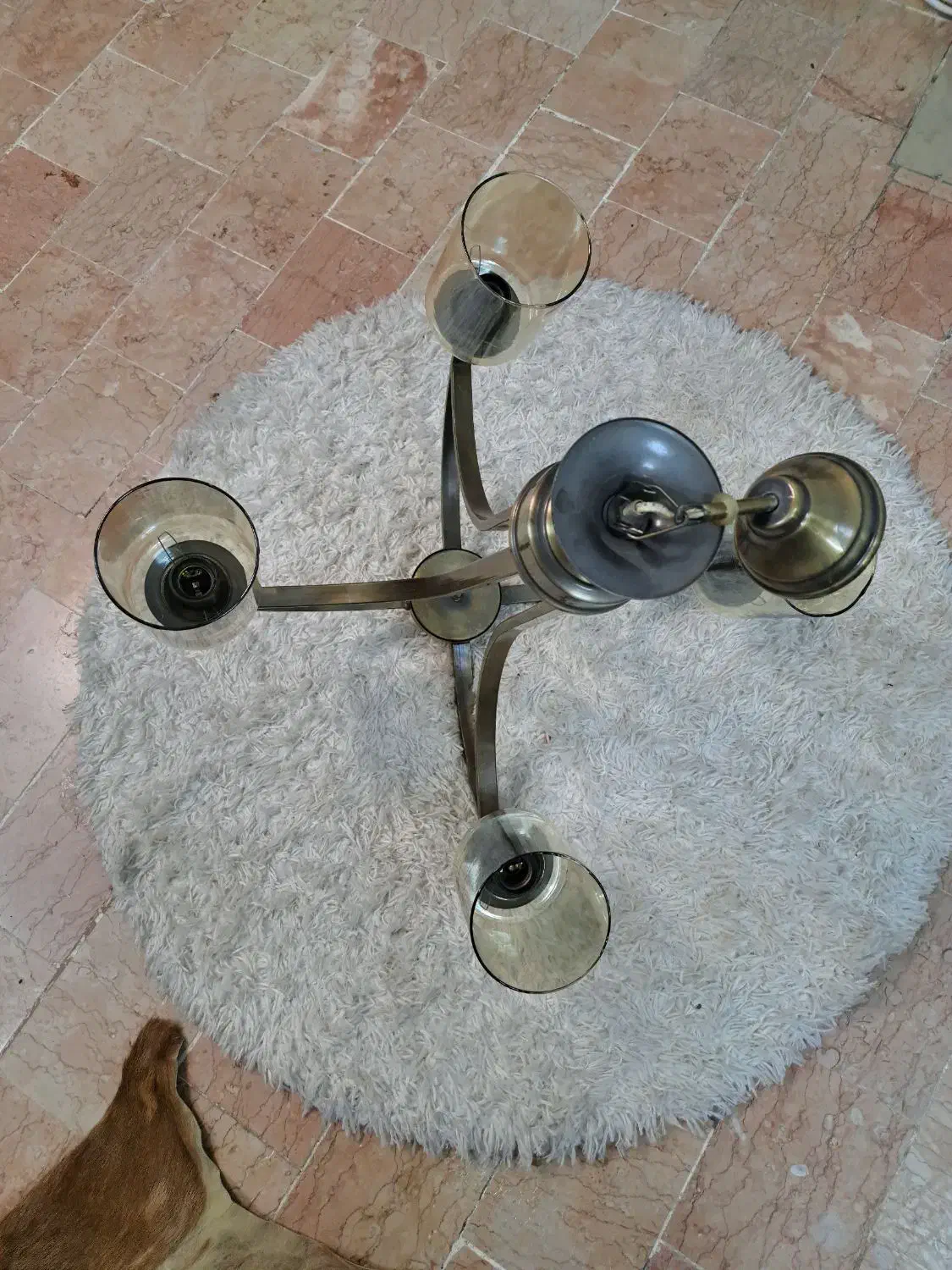 فروش لوستر چهار شعله در حد نو شیک|لوستر و چراغ آویز|تهران, سلسبیل جنوبی|دیوار