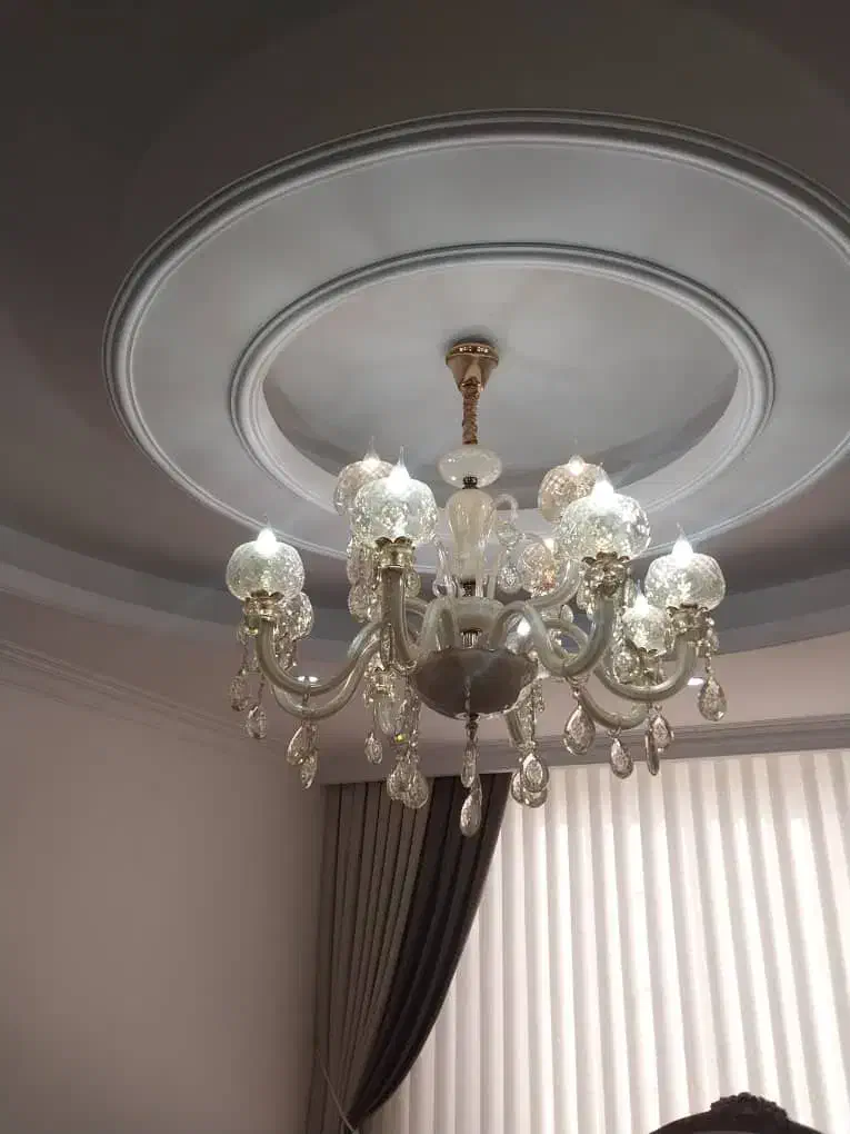 لوستر کریستال ۱۲شعله|لوستر و چراغ آویز|فردیس, فردیس|دیوار