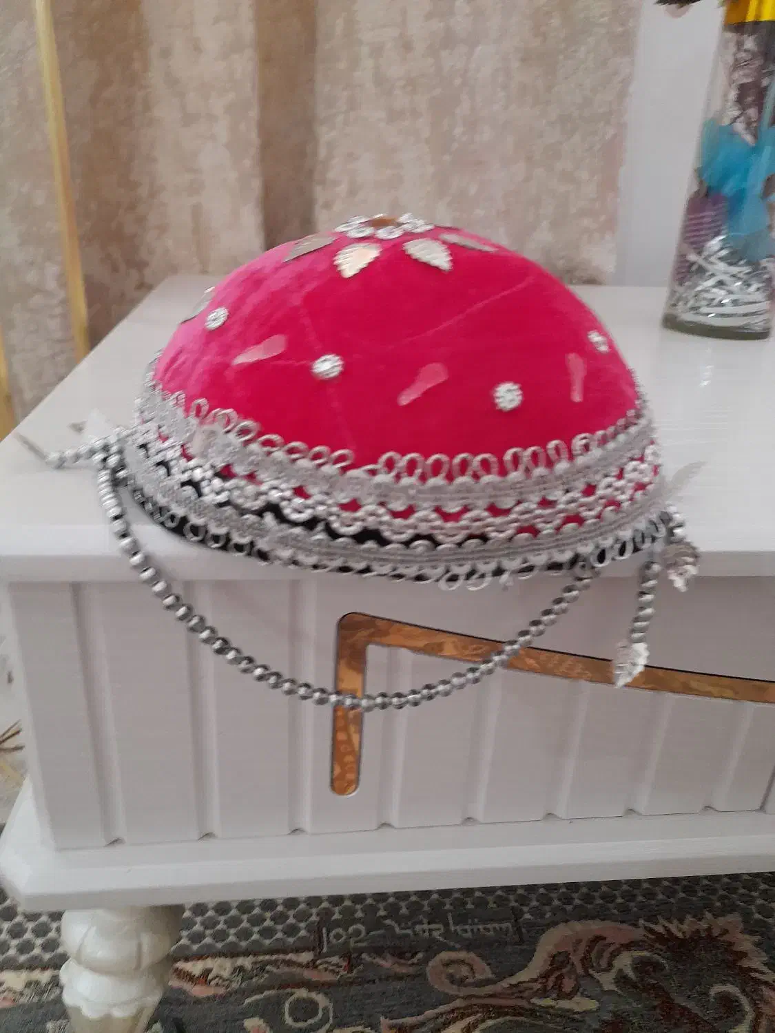 کلاه مجلسی محلی سکه ای|لباس|پاکدشت, پاکدشت (مامازند)|دیوار