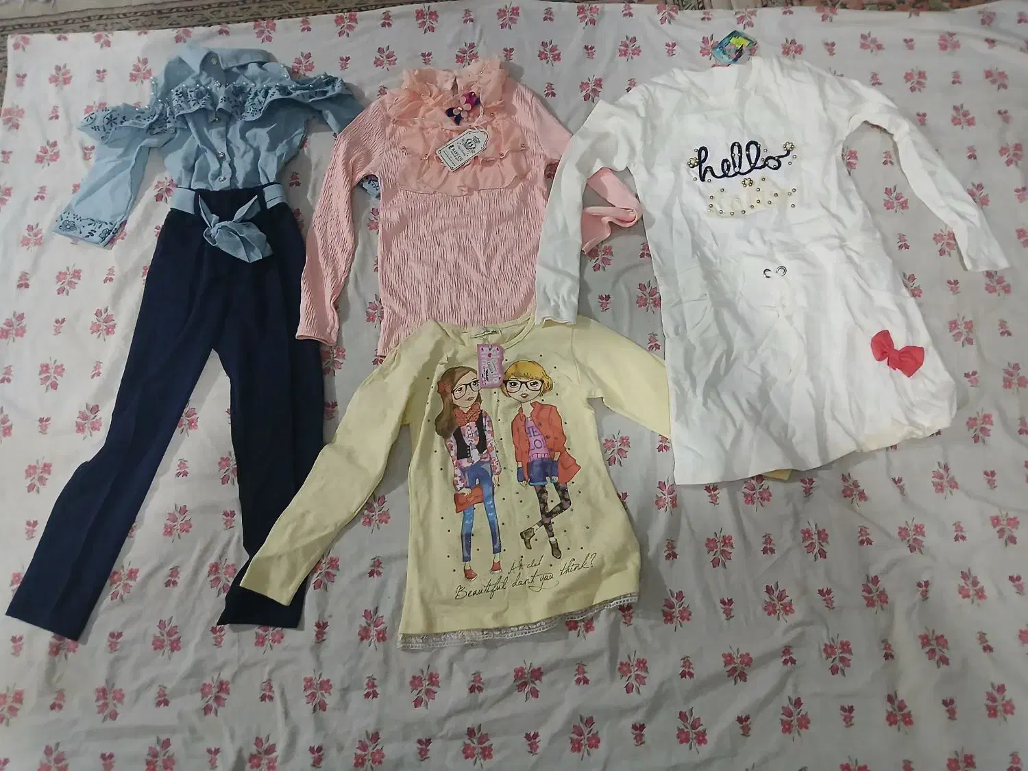 ۱۰ تکه لباس بچگانه کاملا نو|کفش و لباس بچه|چهارباغ, |دیوار