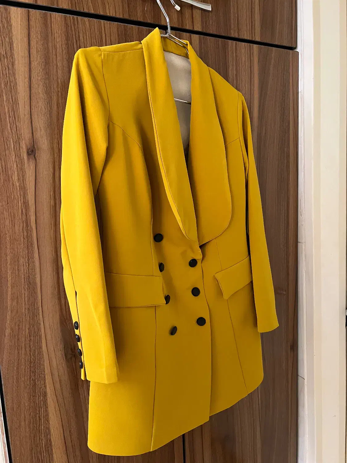 کت خردلی رنگ برای ۳۸ تا ۴۲|لباس|قزوین, |دیوار