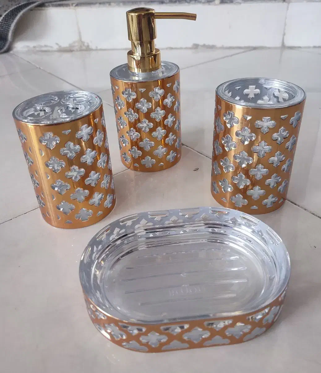 ست  اکسسوری چهار تیکه لیمون سرویس بهداشتی|لوازم سرویس بهداشتی|کرج, کوی فرهنگ|دیوار