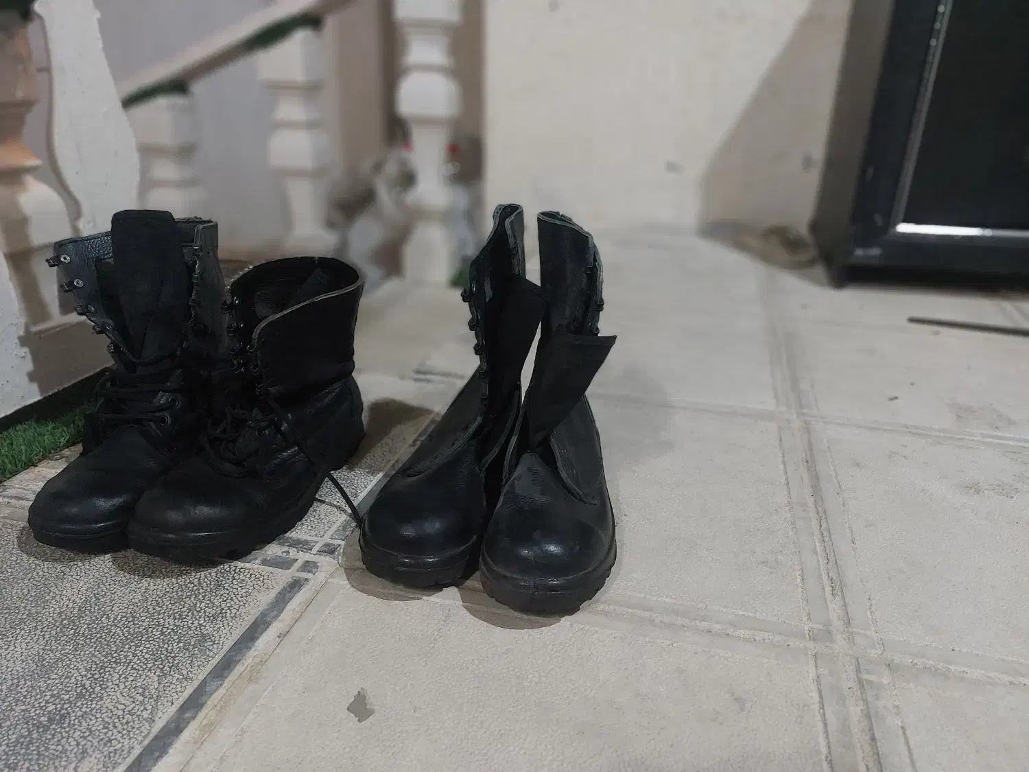 پوتین نظامی ساق بلند چرم بهمن|کیف، کفش، کمربند|تربت‌حیدریه, شهرک ولیعصر|دیوار