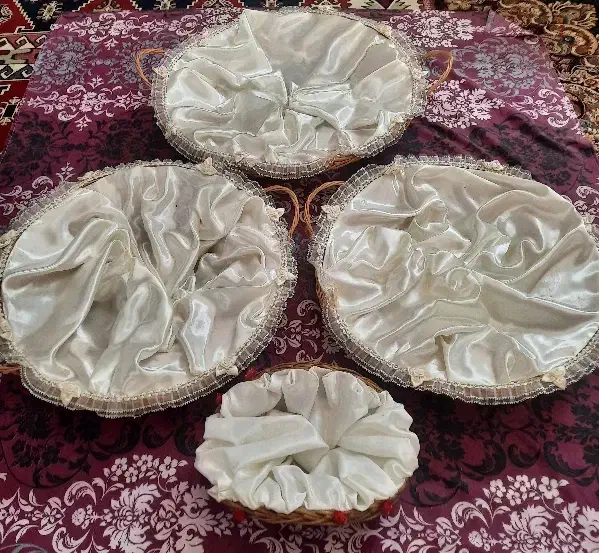 سبد حصیری نامزدی|صنایع دستی و سایر لوازم تزئینی|ری, دولتآباد|دیوار