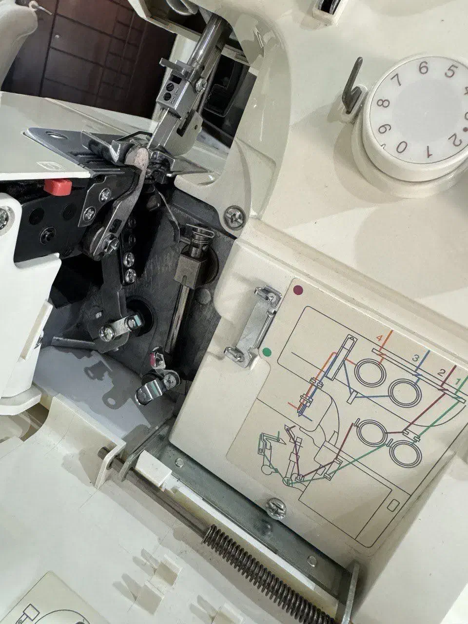 سر دوز ۴نخ ژانومه کم کار|چرخ خیاطی و ریسندگی|آستانه اشرفیه, |دیوار