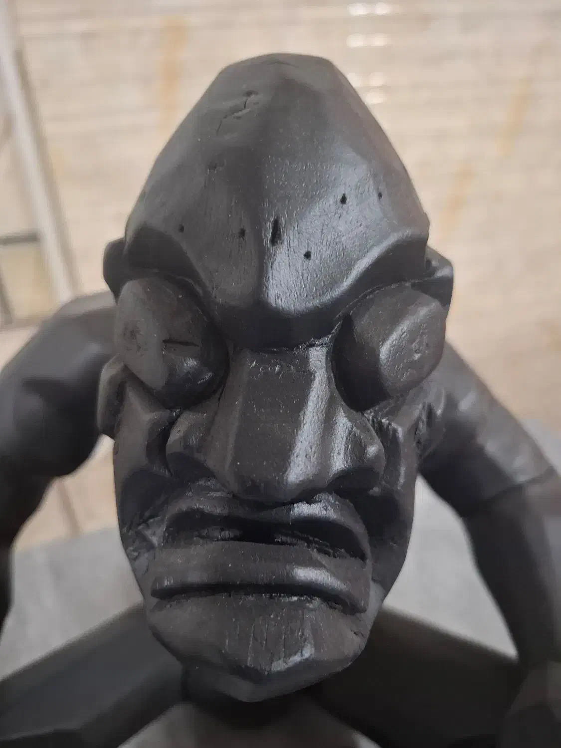 مجسمه چوبی تفکر مایا|صنایع دستی و سایر لوازم تزئینی|کرج, مصباح|دیوار