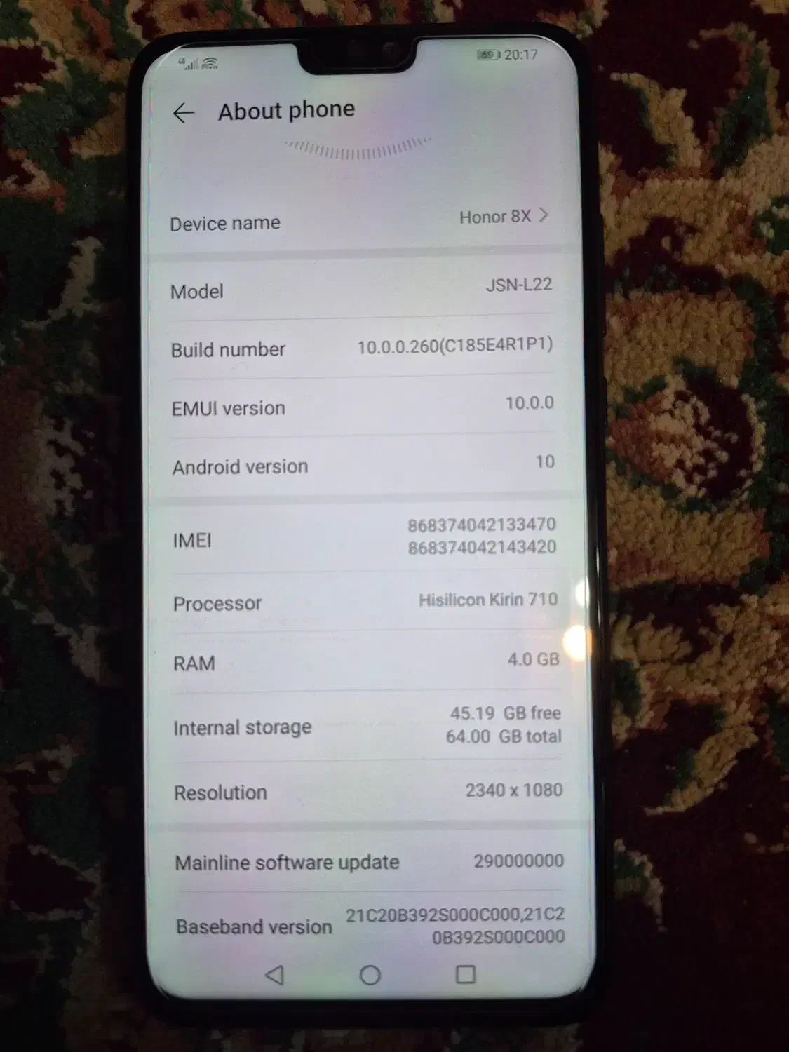 گوشی honor 8X با حافظه ۶۴ گیگ|موبایل|لنجان, |دیوار
