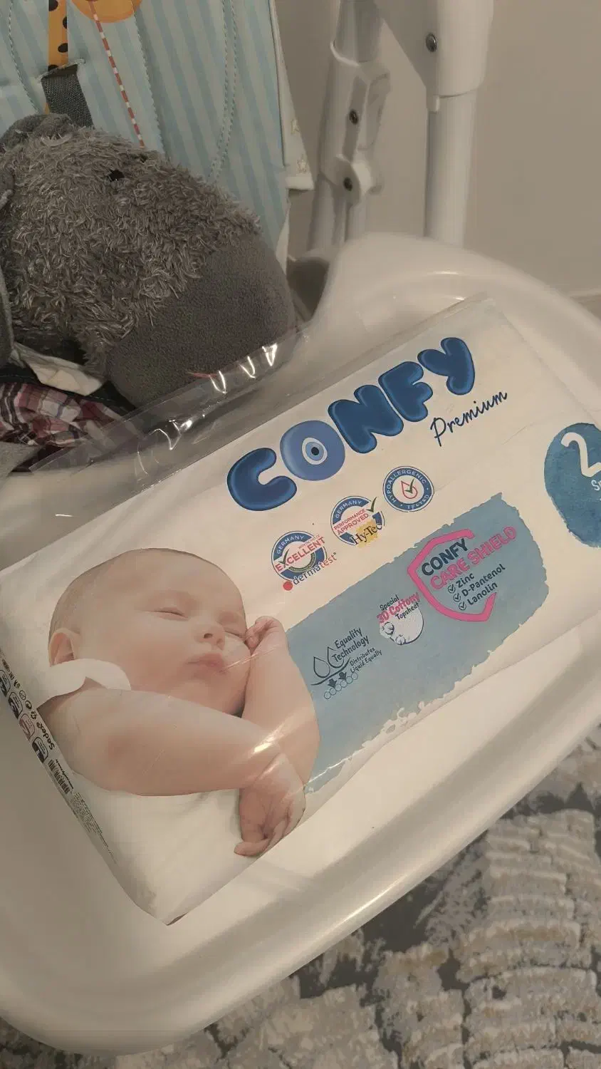 پوشک کانفی سایز ۲ ترکیه ای ضد حساسیت|اسباب و اثاث بچه|بروجن, |دیوار