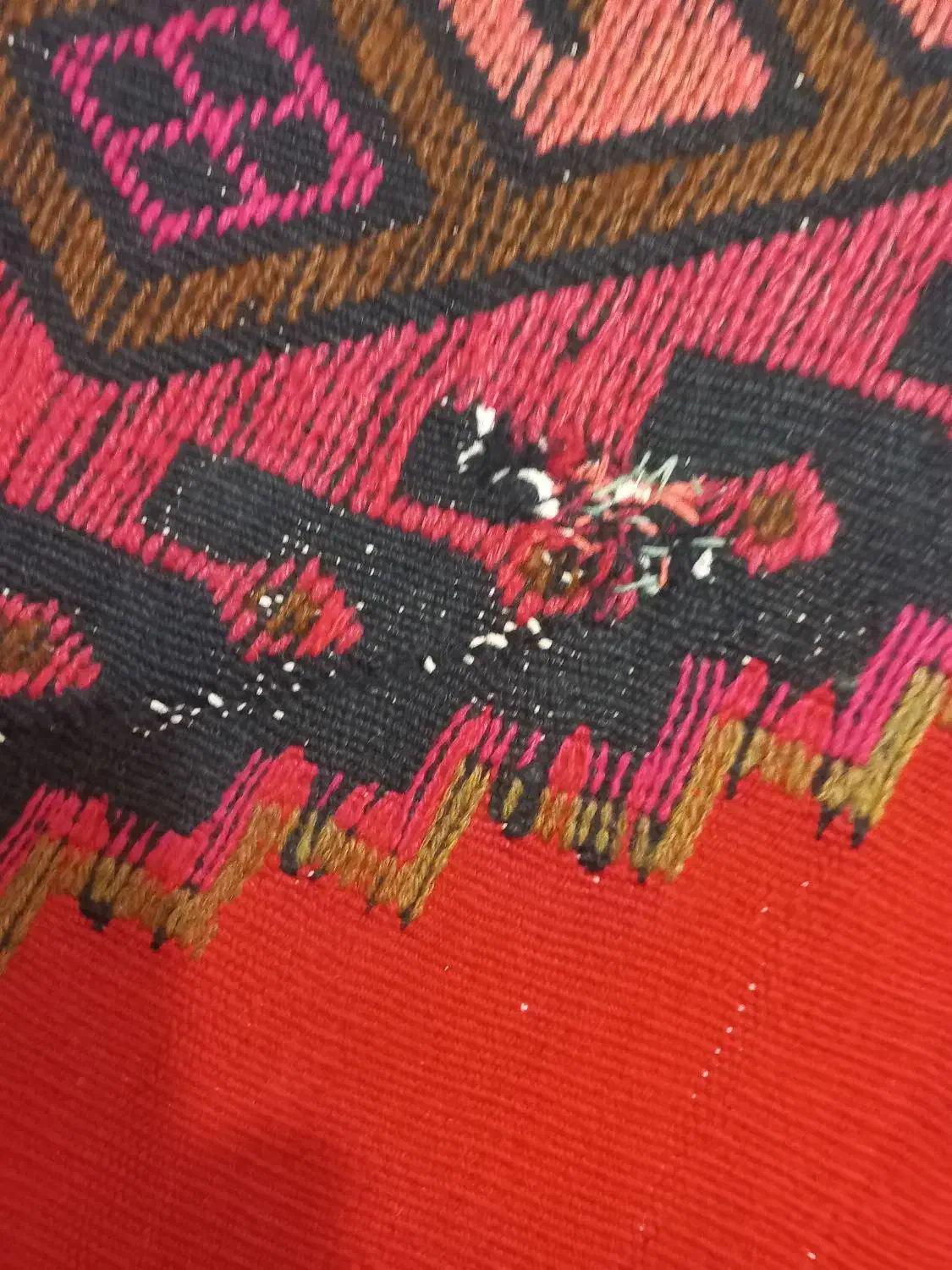 گلیم دستباف خیلی قدیمی پشم|گلیم، جاجیم، گبه|قرچک, زیبا شهر|دیوار