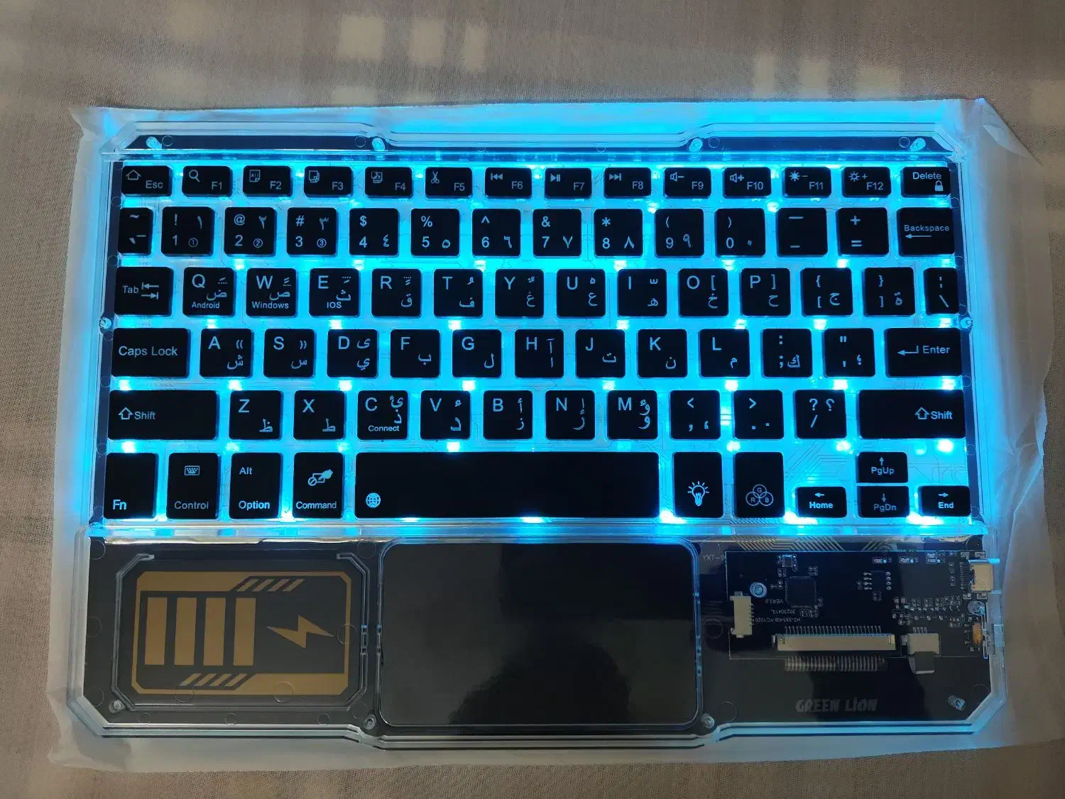 کیبورد rgb تبلت گوشی موبایل آیپد pc اندروید بیسیم|لوازم جانبی موبایل و تبلت|تهران, مینیسیتی (شهرک نفت)|دیوار