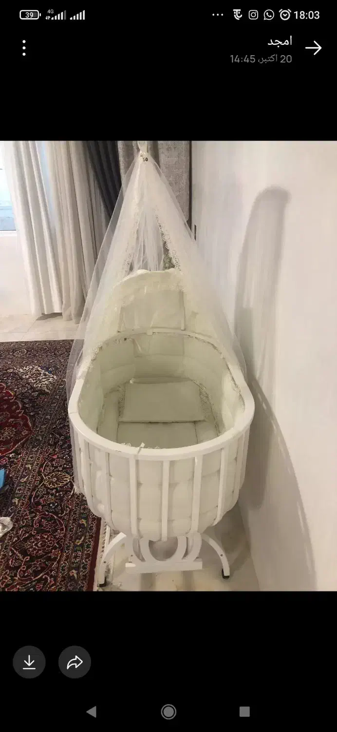 گهواره نوزاد سالم وشیک|اسباب و اثاث بچه|کرمانشاه, |دیوار