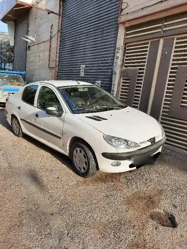 پژو ۲۰۶ سفید اس دی وی هشت تیو فایو خیلی کم کار|خودرو سواری و وانت|بجنورد, |دیوار