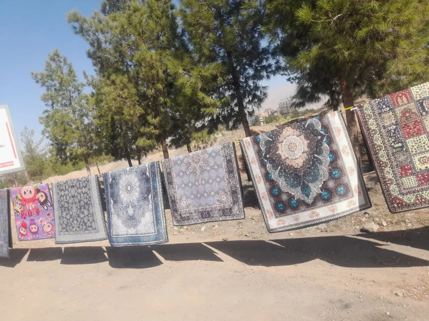 فروش قالیچه پشت نمدی|فرش|زرند, |دیوار