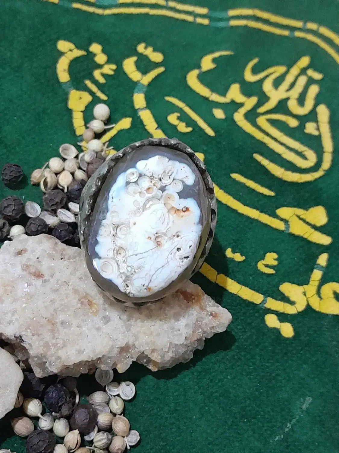 انگشتر سلطانی بیابانی بسیار قوی و عقیق یمن مهره|بدلیجات|بوشهر, |دیوار