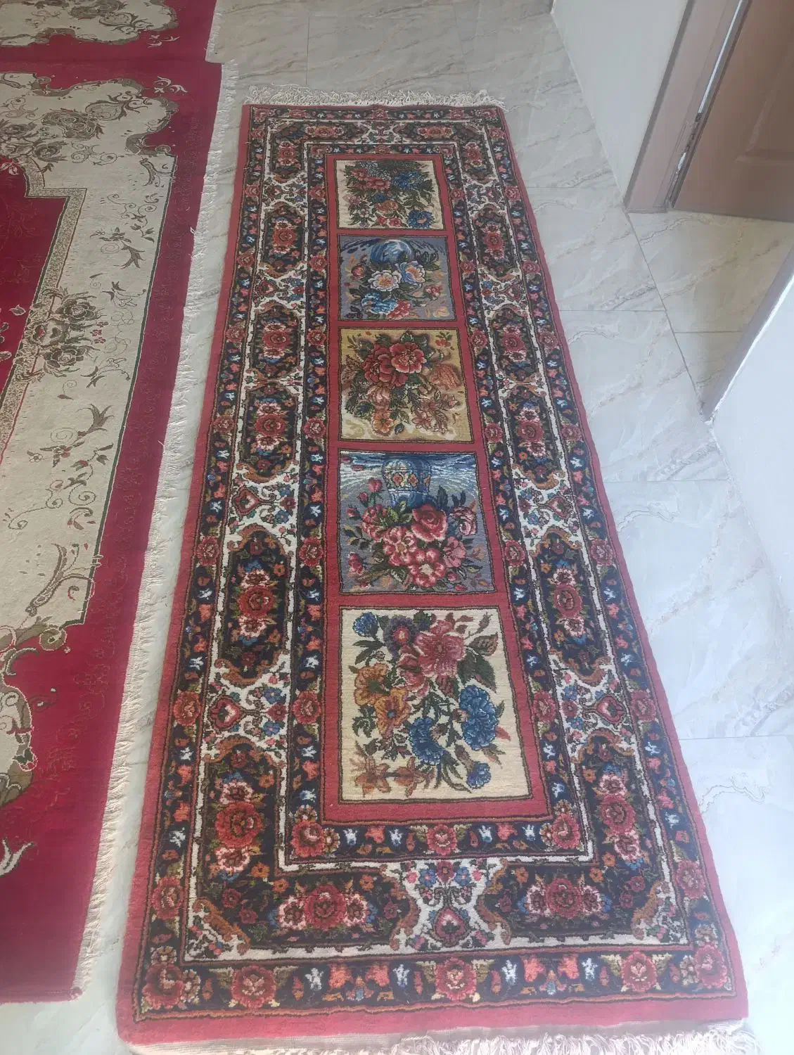 قالی کناره ۹۰--۲۹۰|فرش|خمینی‌شهر, |دیوار