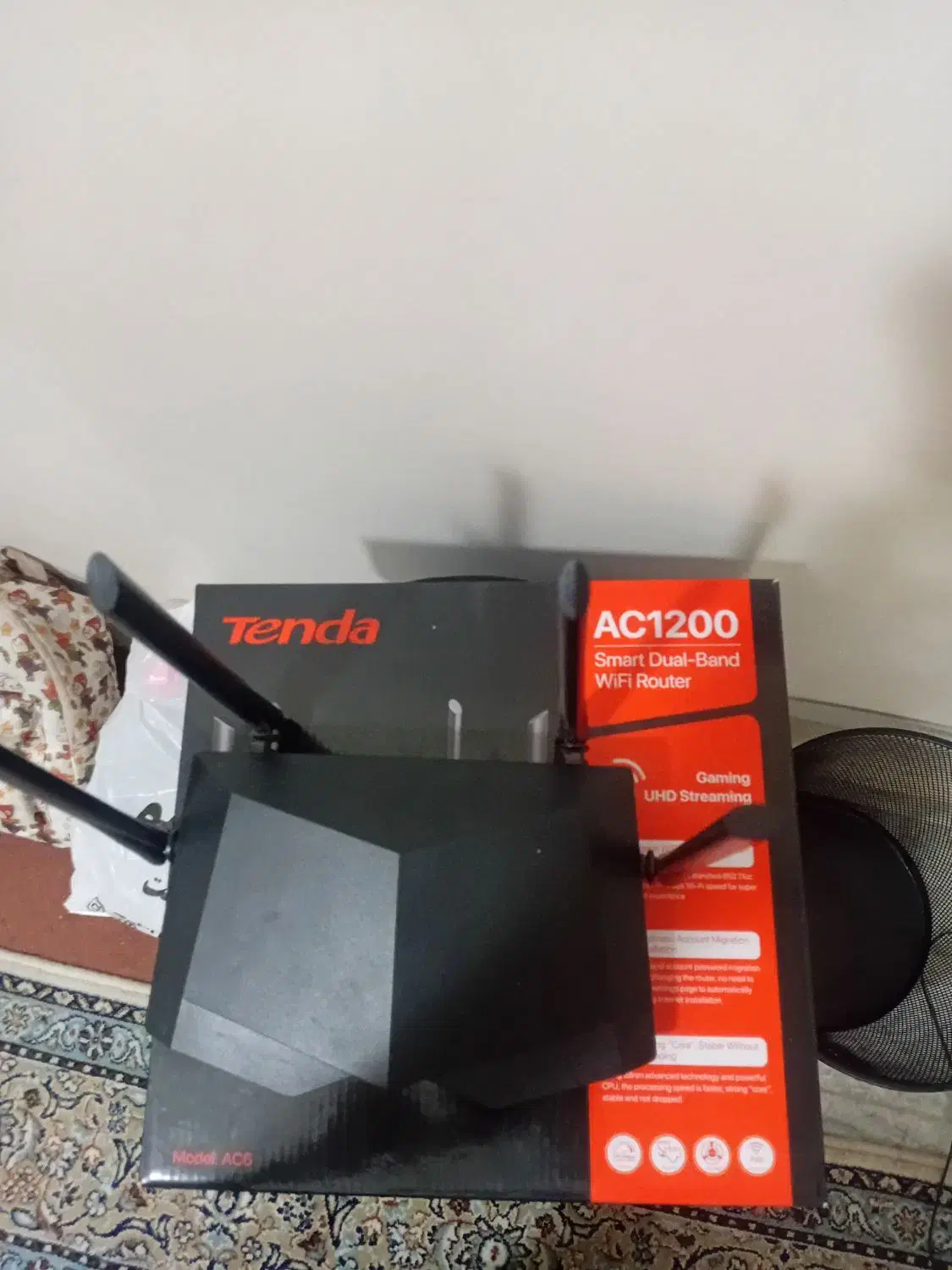 Tenda روتر بی سیم دو بانده تندا مدل AC6 AC1200|مودم و تجهیزات شبکه|تهران, ائمه اطهار|دیوار