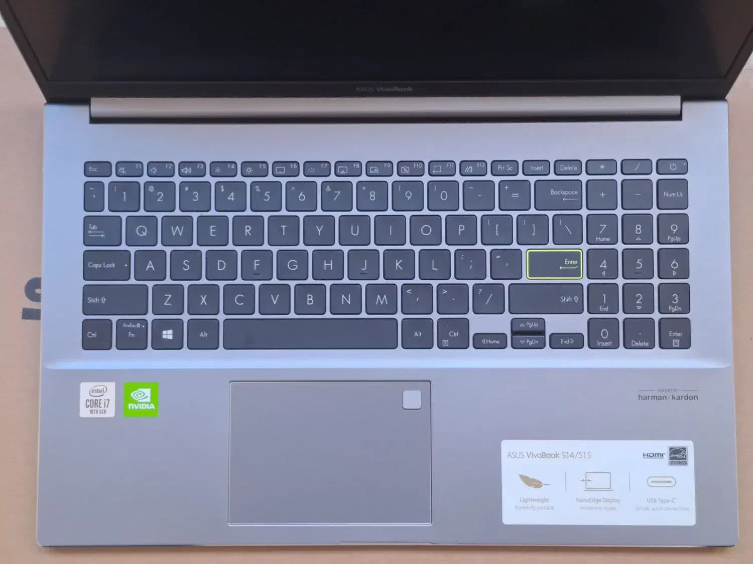 لپتاپ ایسوس i7 مدل S533 در حد اکبند|رایانه همراه|قم, شهرک قدس|دیوار