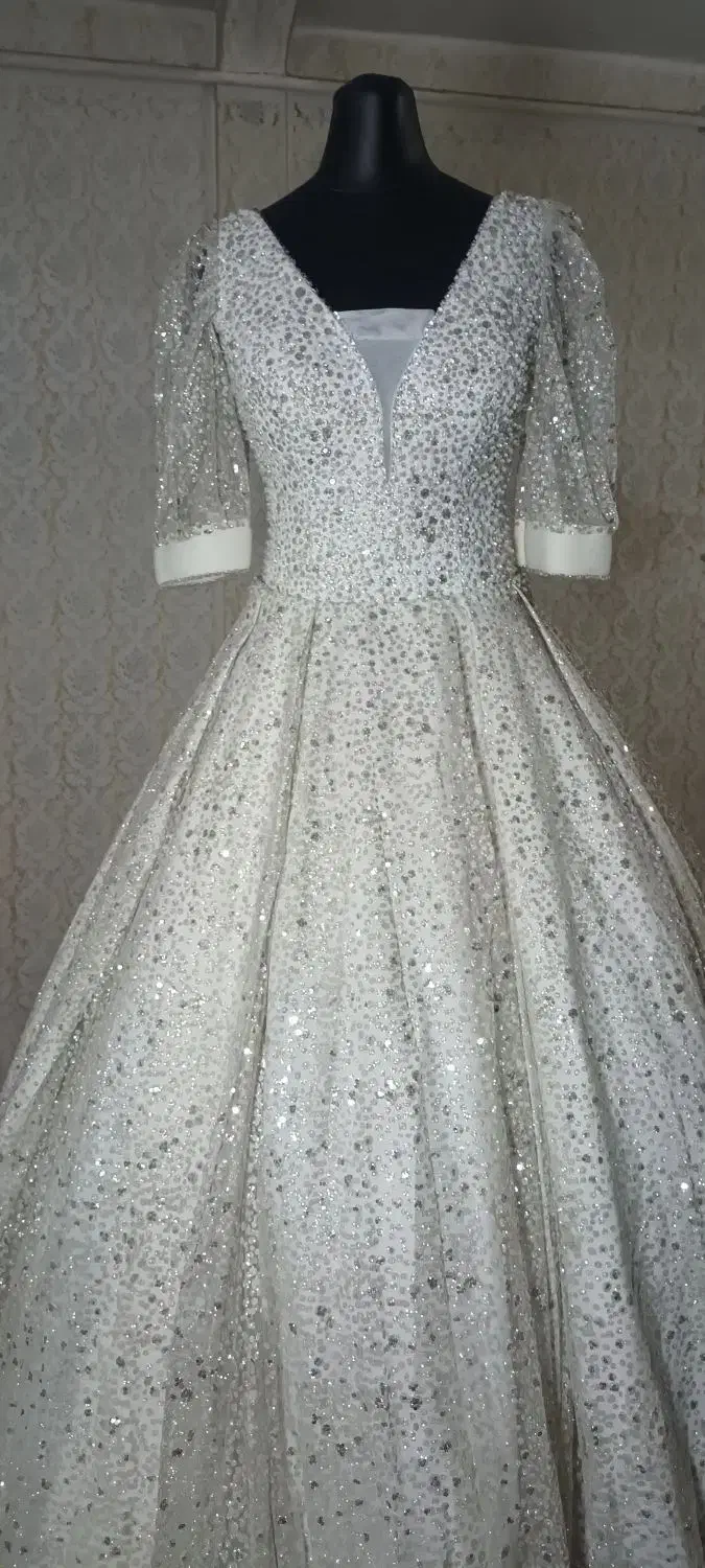 لباس عروس دست دوز پارچه ترک|لباس|کرمانشاه, |دیوار