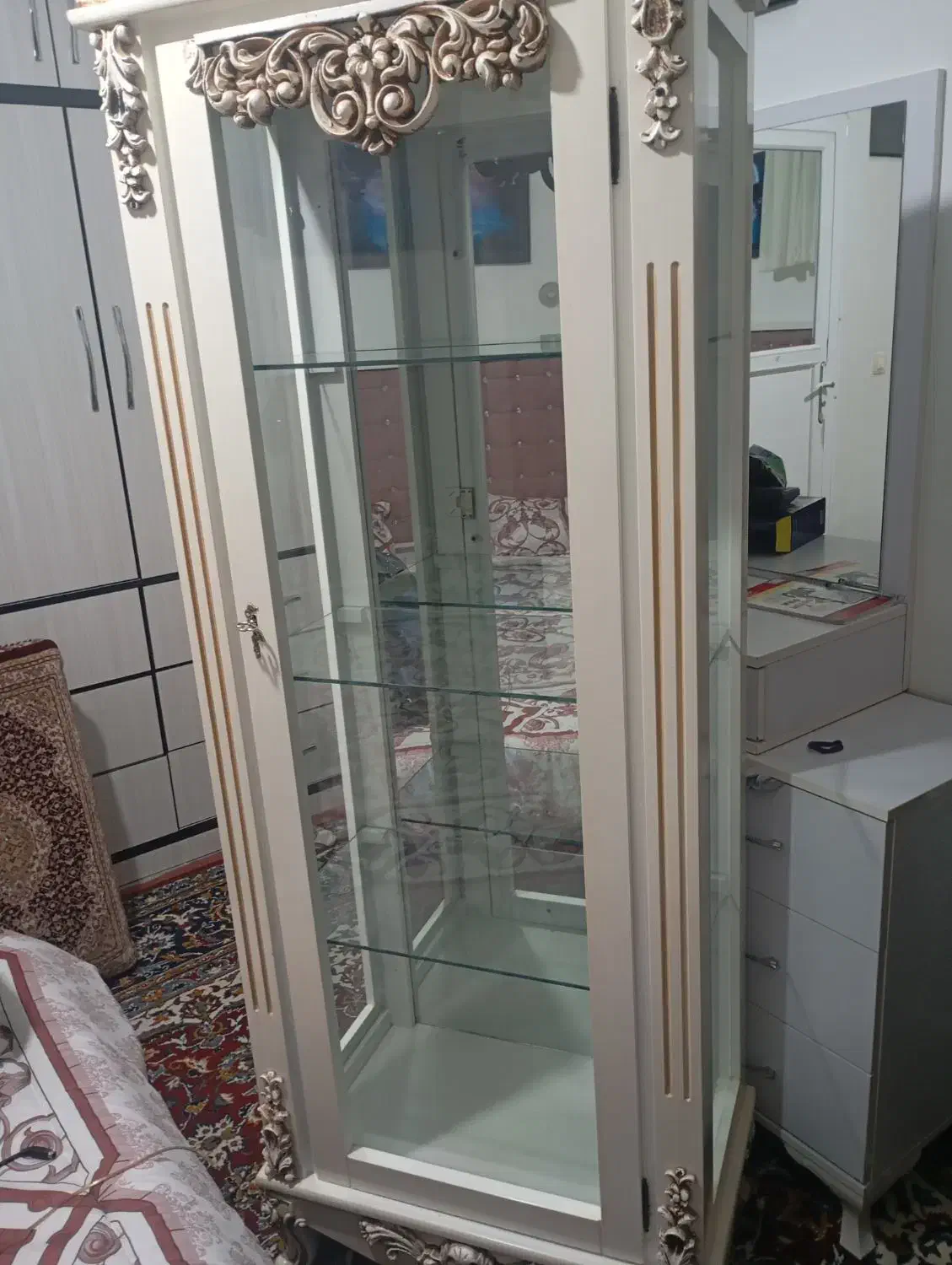 بوفه و ساعت ایستاده|بوفه، ویترین، کنسول|سنندج, |دیوار