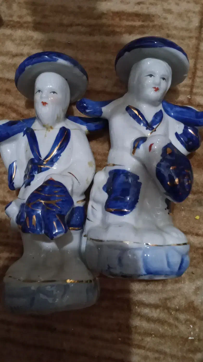 مجسمه چینی ماهیگیر قدیمی|مجسمه، تندیس، ماکت|فومن, |دیوار