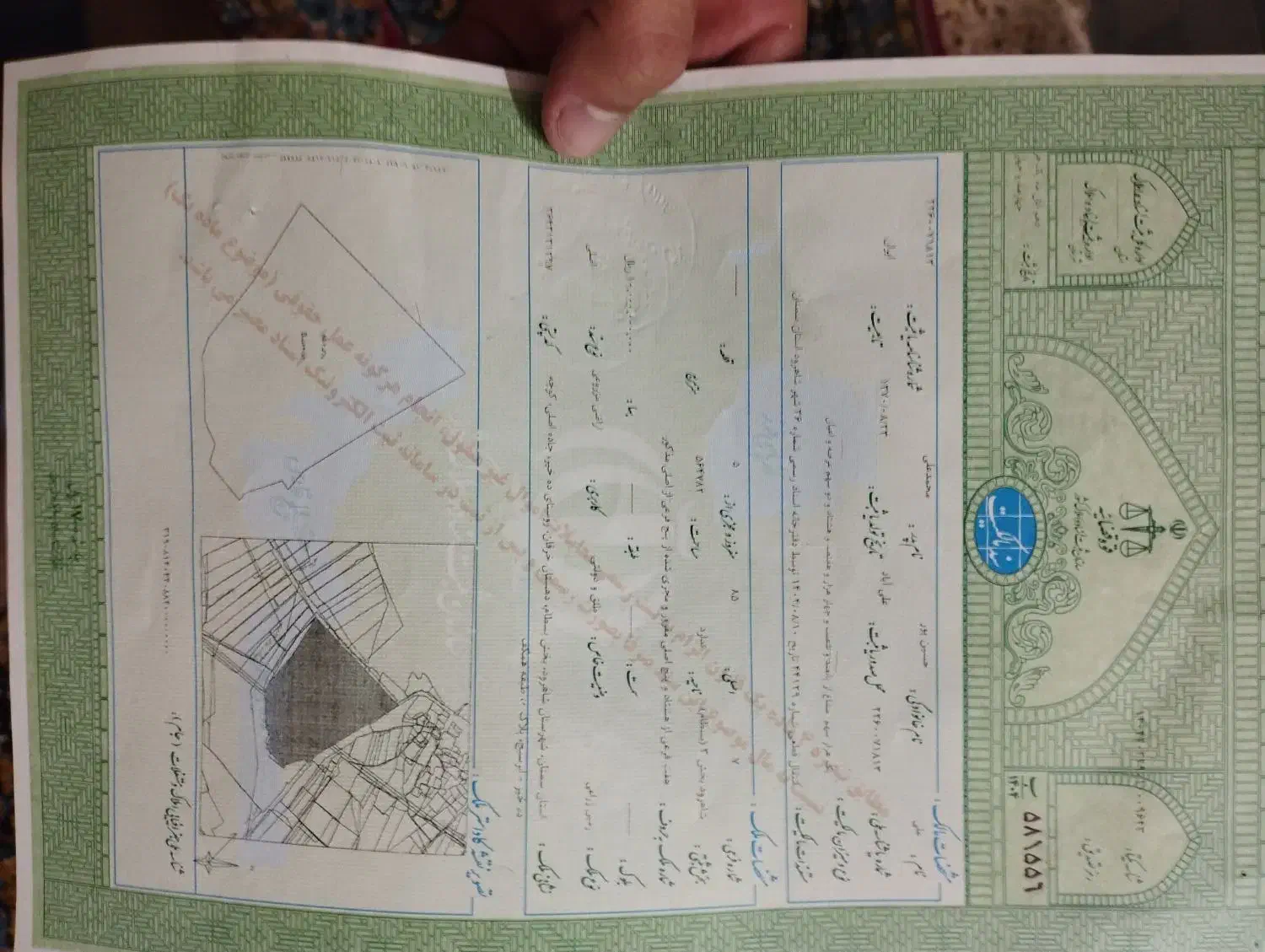 ۱۰۰۰متر زمین بر جاده ده خیر ابرسج سند تک برگ|فروش زمین و ملک کلنگی|بسطام, |دیوار