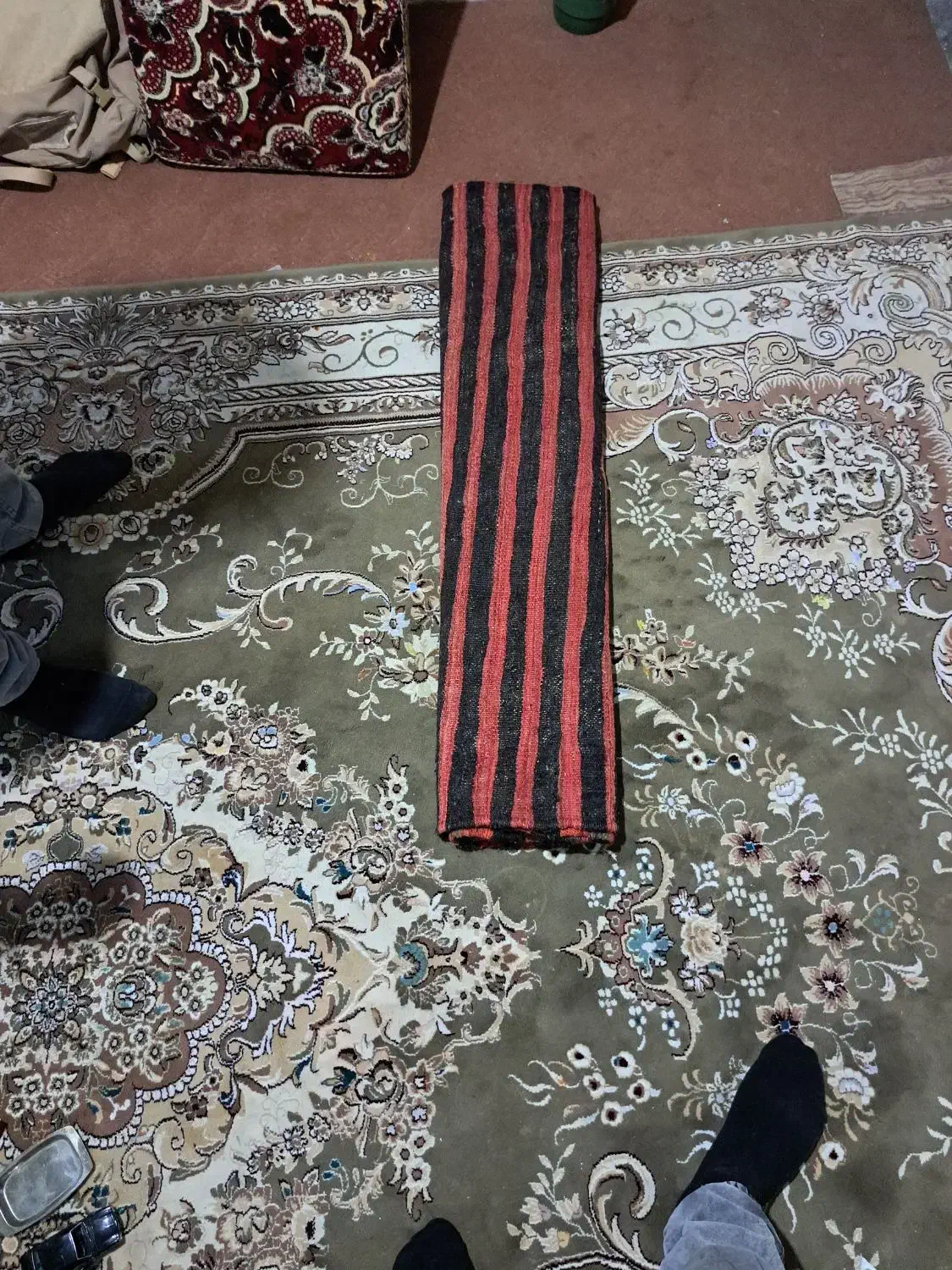 جاجیم ۱۰۰ ساله سالم|گلیم، جاجیم، گبه|کنگاور, |دیوار