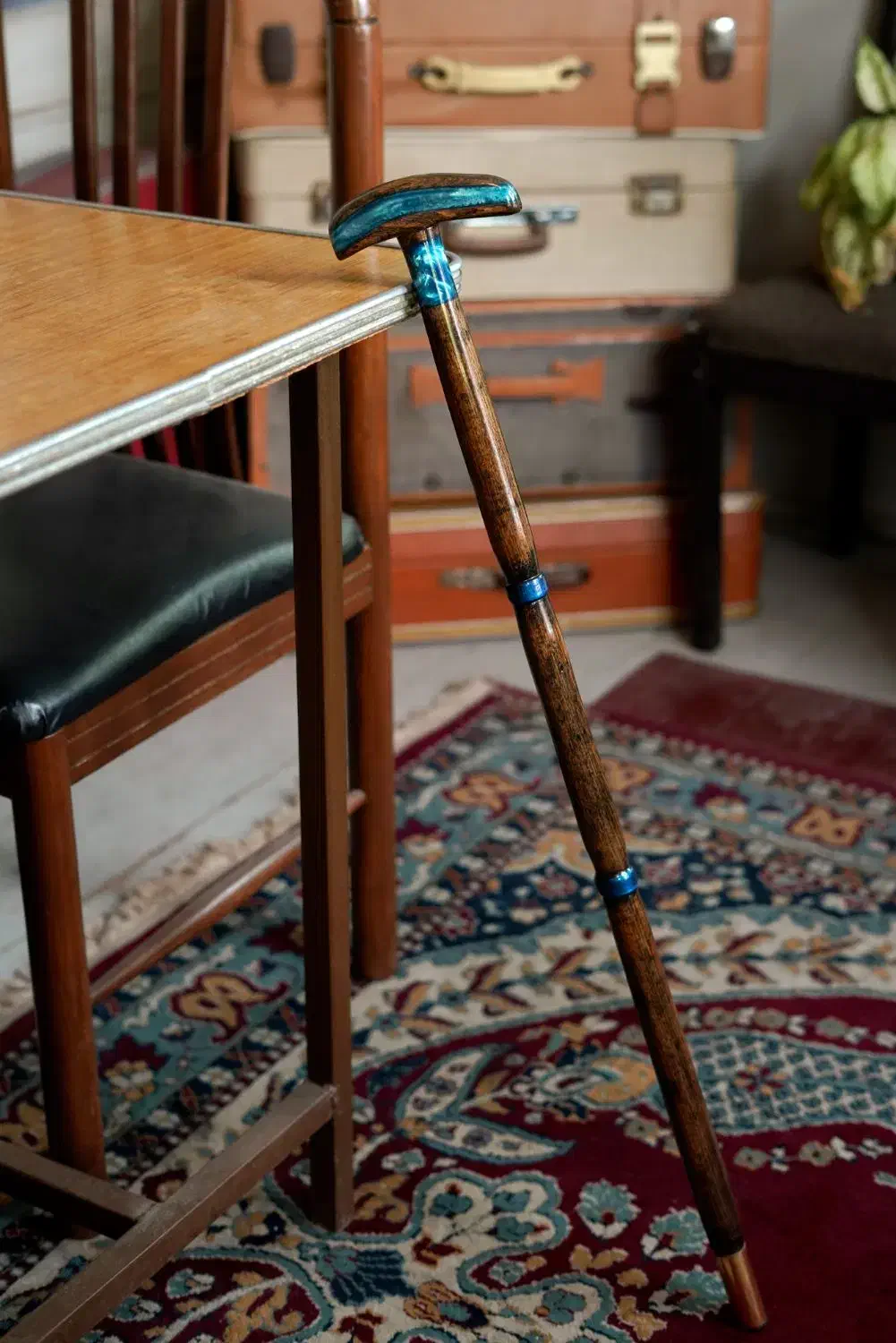 عصا دست ساز چوب و رزین مدل نیلو|آرایشی، بهداشتی، درمانی|اصفهان, باغ زرشک|دیوار