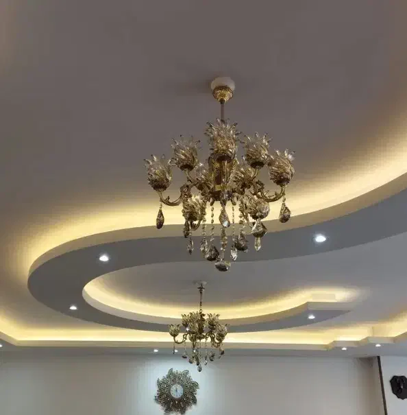 لوستر برنجی|لوستر و چراغ آویز|قزوین, |دیوار