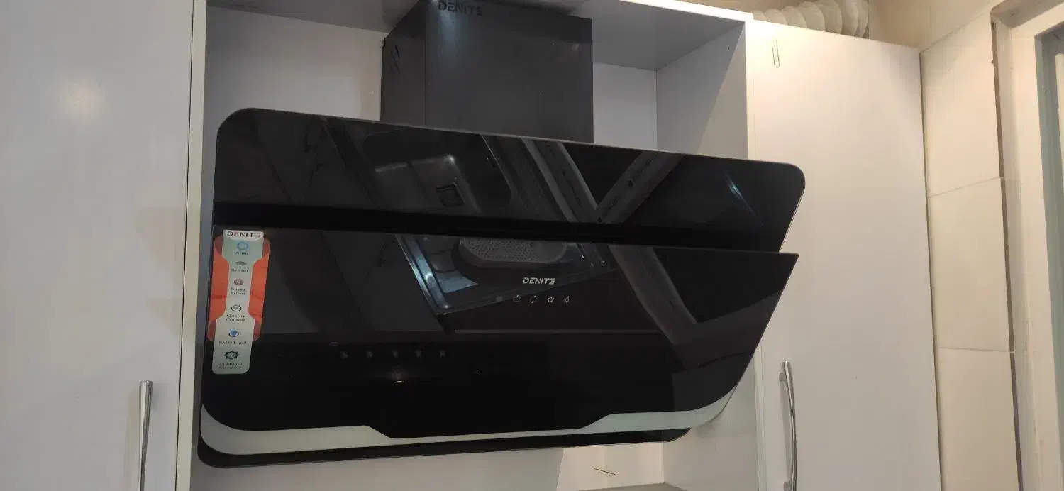 کابینت MDF نو + هود و سینک استیل (فقط نصب شده)|مصالح و تجهیزات ساختمان|قائمشهر, |دیوار