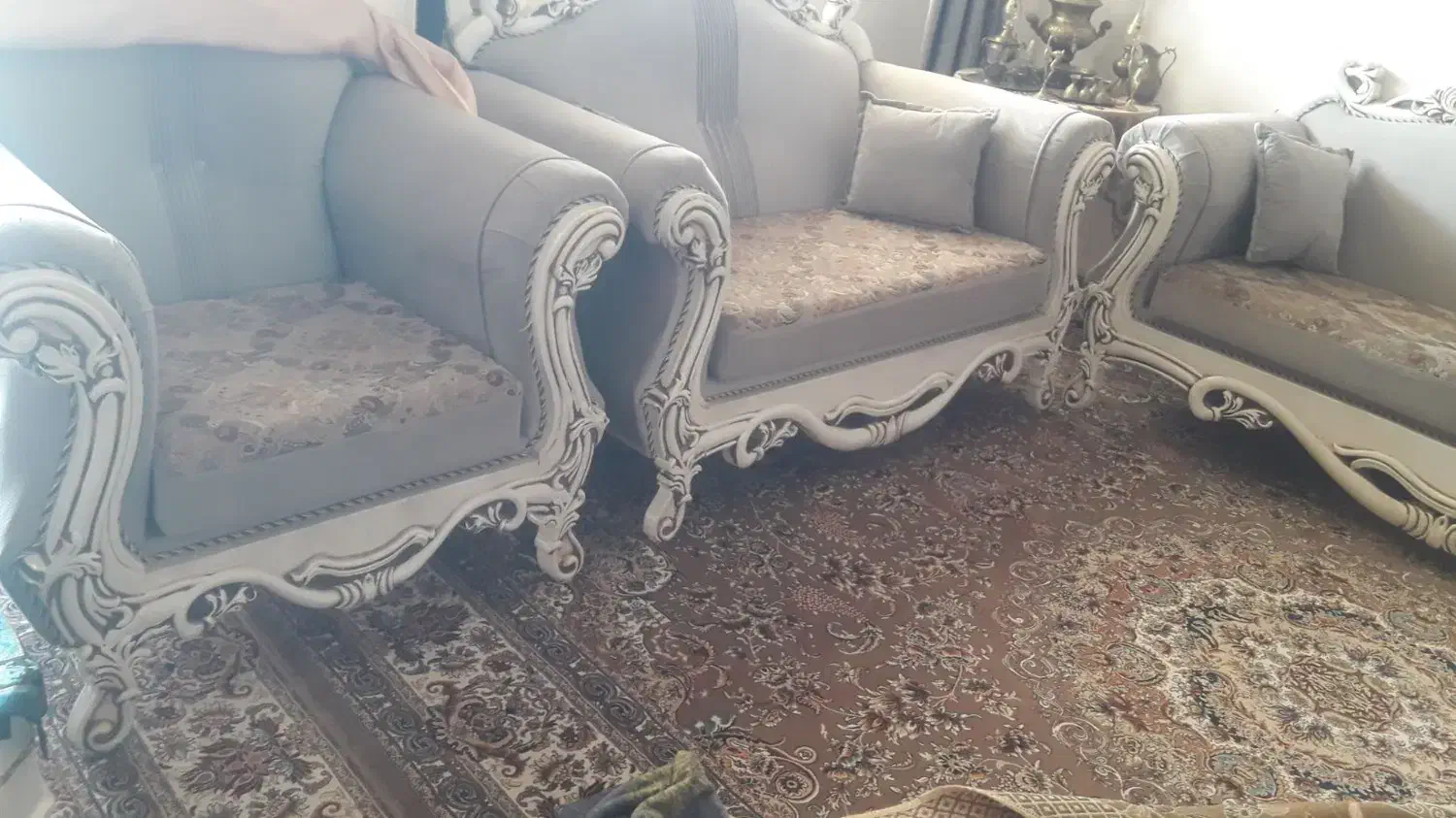 مبل ۷نفره باتخت وکمد نوجوان|مبلمان خانگی و میز عسلی|سرپل ذهاب, |دیوار