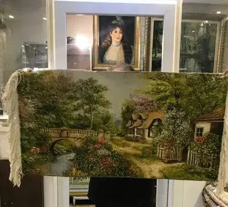 تابلو فرش تبریز منظره|تابلو فرش|کرج, عظیمیه|دیوار