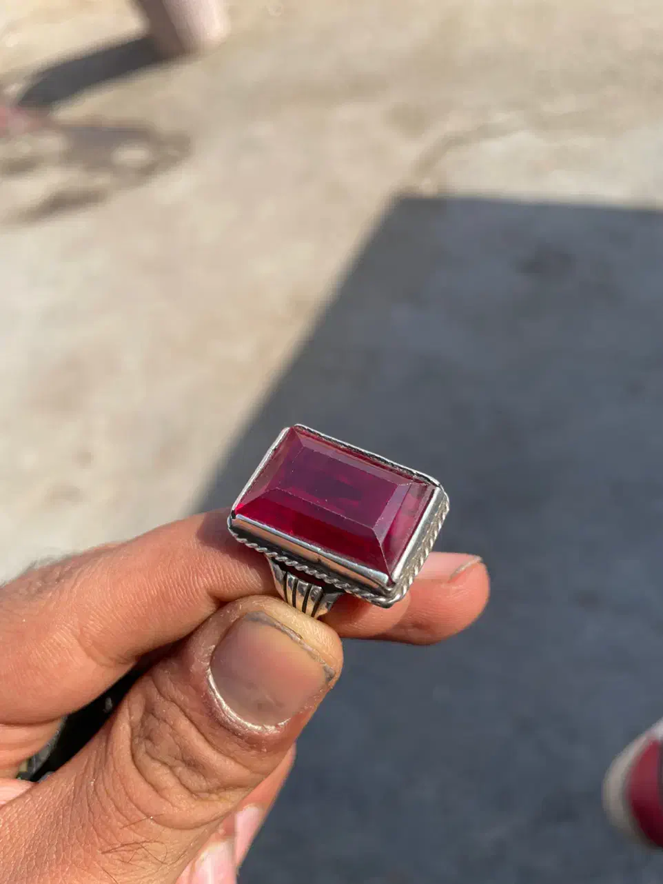 انگشتر یاقوت و عقیق نقره|جواهرات|بجنورد, |دیوار