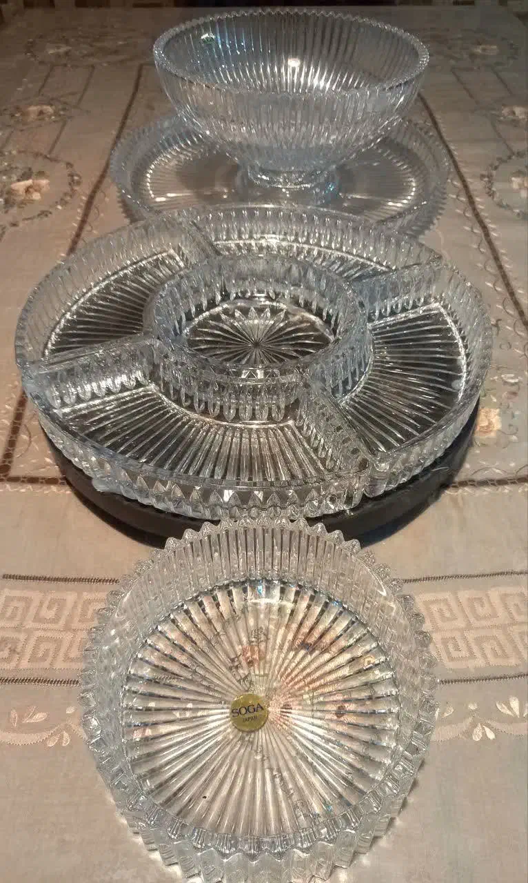 ظرف کریستالل سوگا ،ژاپن|ظروف سرو و پذیرایی|قم, انسجام|دیوار