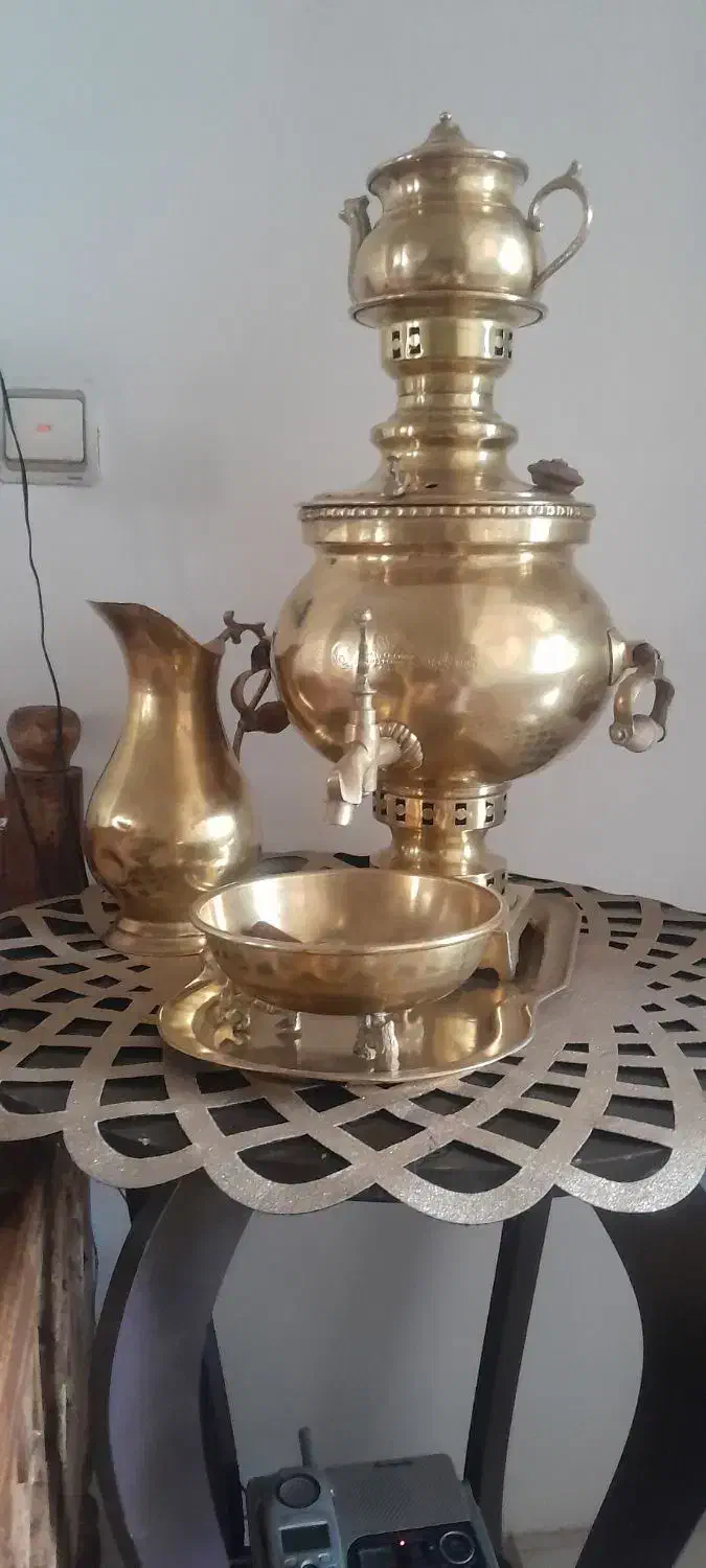 سماور ذغالی برنجی|سماور، چایساز، قهوهساز|رحیمآباد, |دیوار