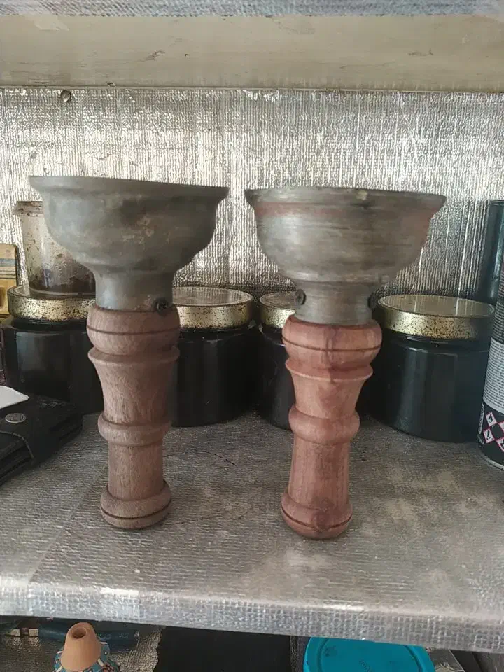 سرقلیون کمیاب.یکی چوب گردو .یکی چوب البالو|کلکسیون اشیاء عتیقه|رشت, چله خانه|دیوار